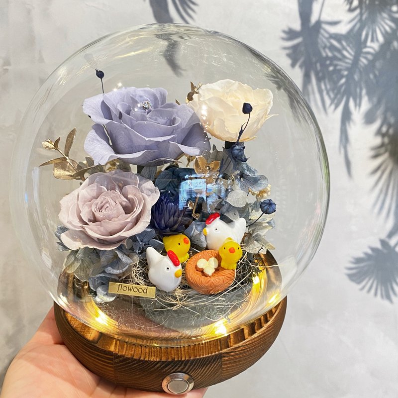 婚礼的祝福 带路鸡 不凋花 永生花 定制 - 干燥花/捧花 - 植物．花 蓝色