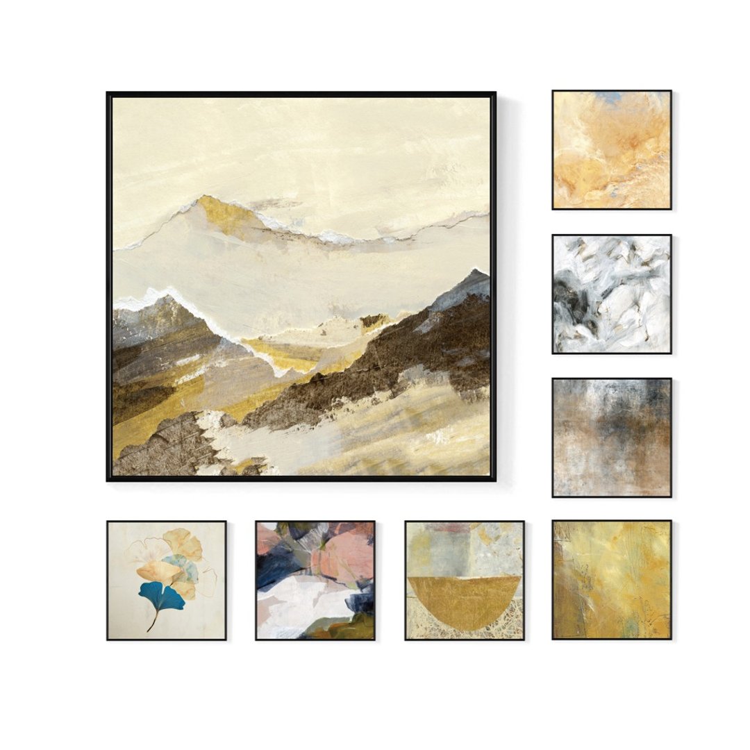 热门抽象系列方型画作 - 抽象挂画/客厅挂画/玄关挂画/家居布置 - 海报/装饰画/版画 - 棉 多色