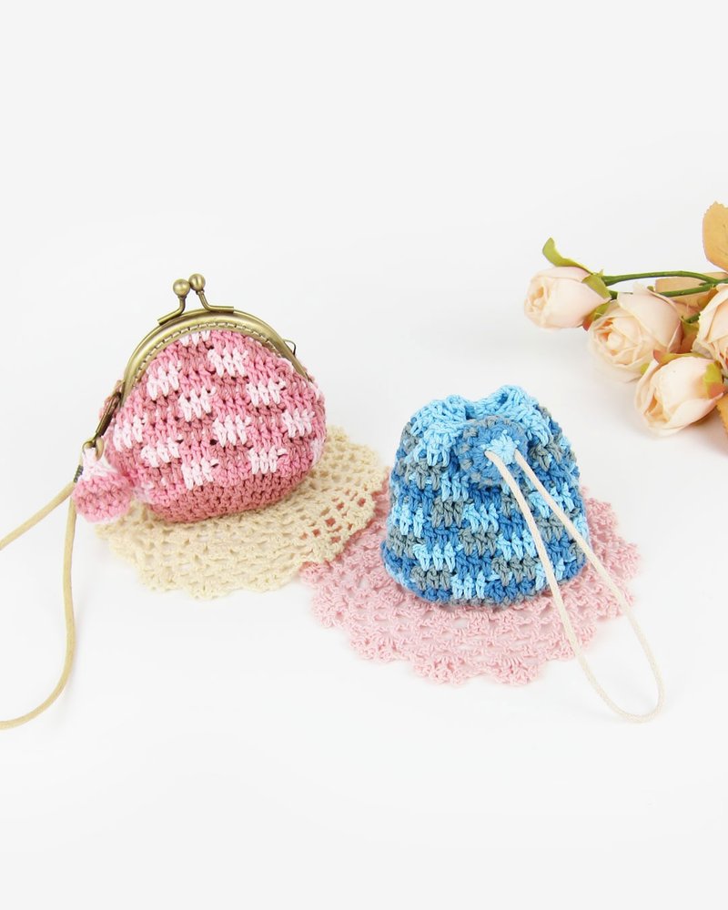 【体验活动】【温柔时光・手织口金包/束口袋】 - 编织/羊毛毡/布艺 - 其他人造纤维 