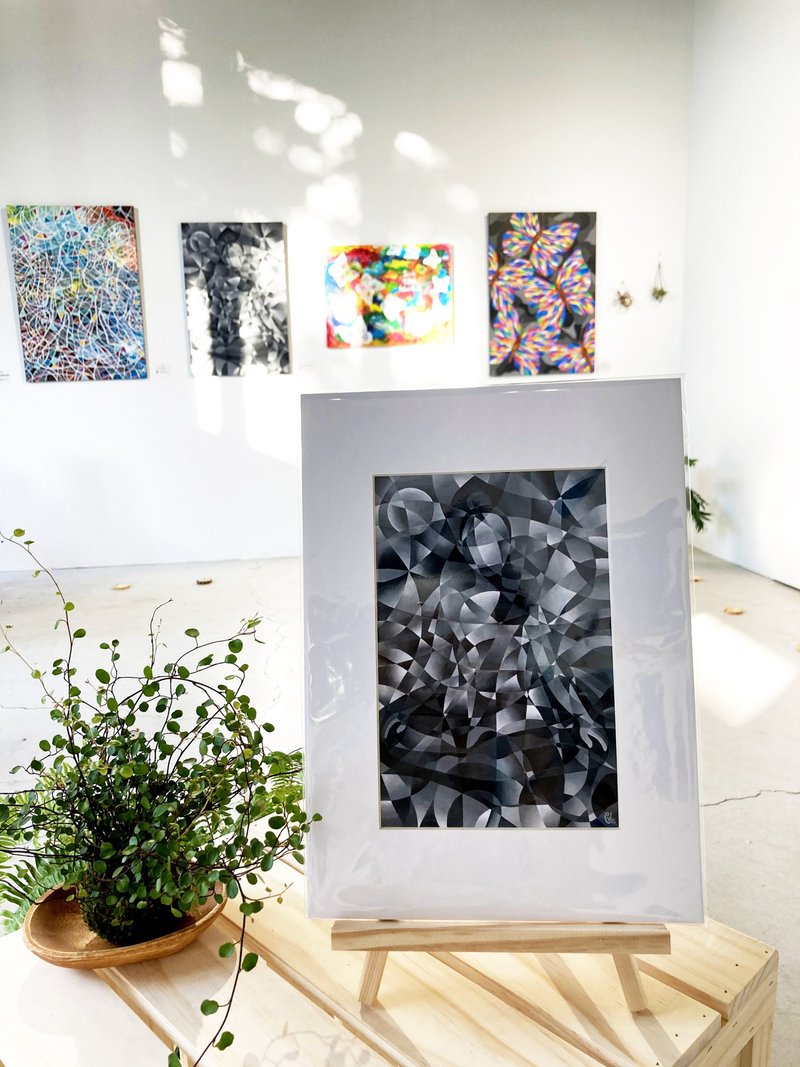 心的流动 9 l 艺术微喷 l 限量版画  Giclée Art Print - 海报/装饰画/版画 - 纸 黑色