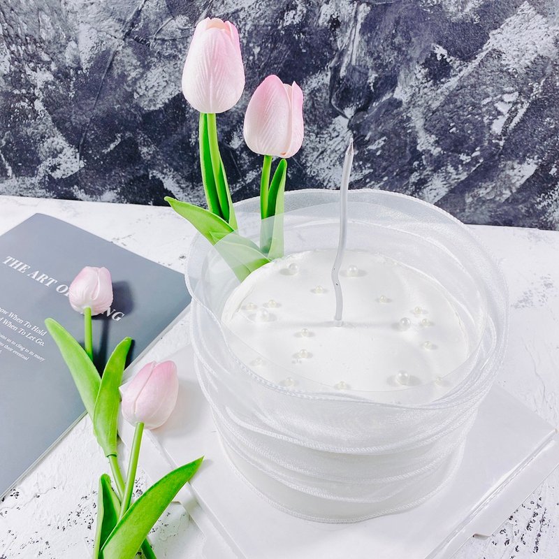 母亲节 花语祝福 生日蛋糕 定制化 甜点 蛋糕 弥月  6寸 宅配 - 蛋糕/甜点 - 新鲜食材 白色