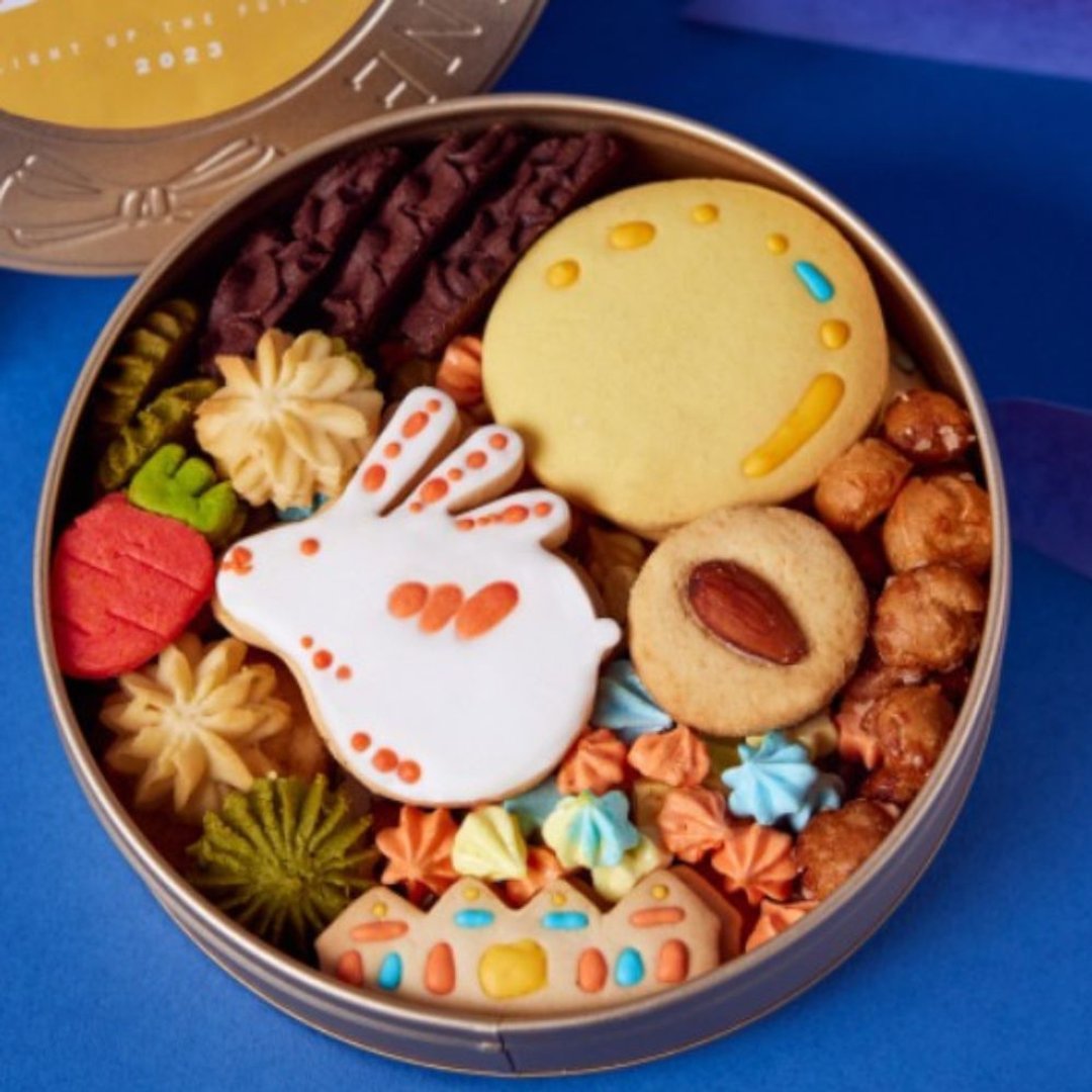 【台湾灯会】光源兔饼干铁盒 Glowing Rabbit Cookie Tin - 手工饼干 - 新鲜食材 