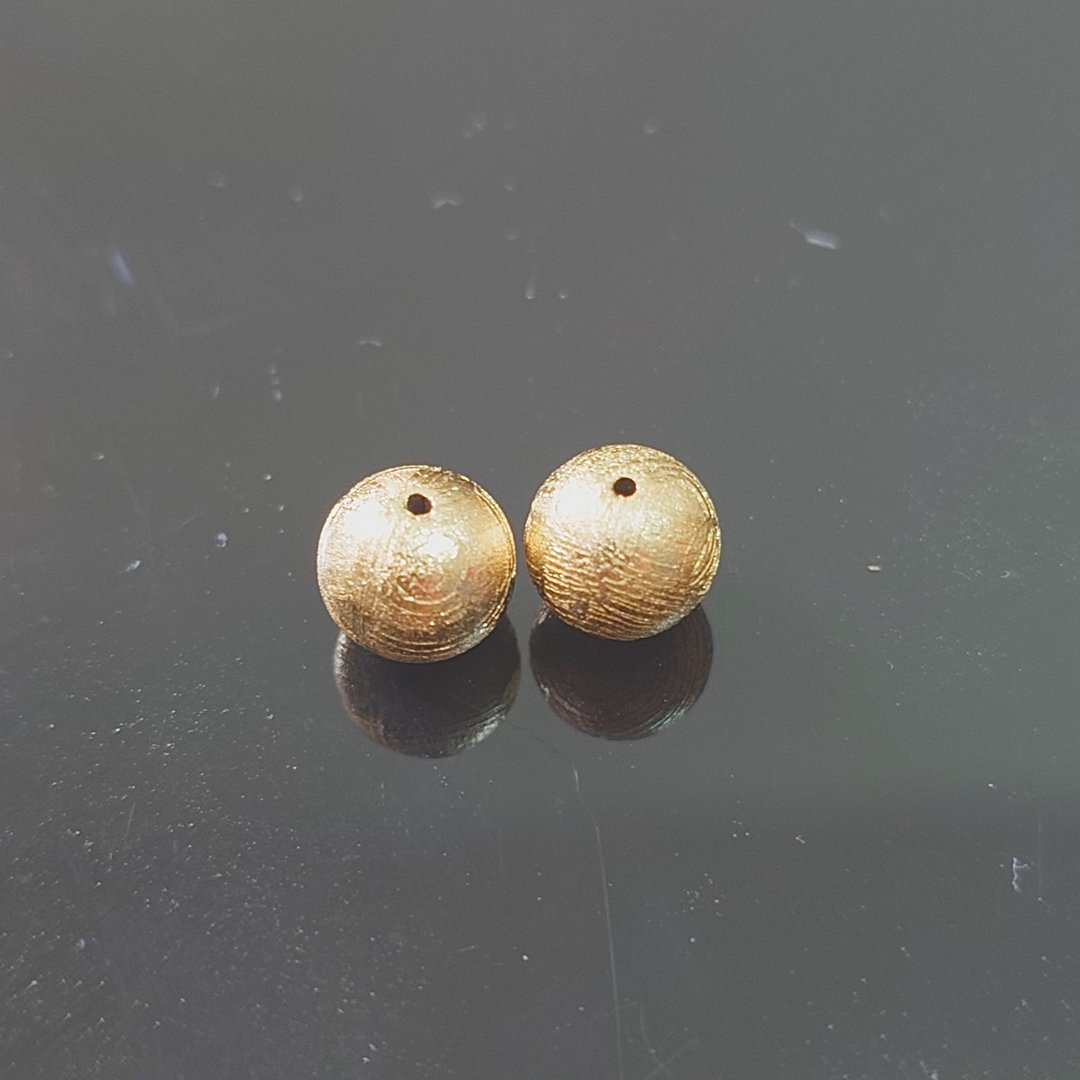 天铁单珠 (圆珠-7mm-金色) - 金工/饰品 - 其他金属 金色