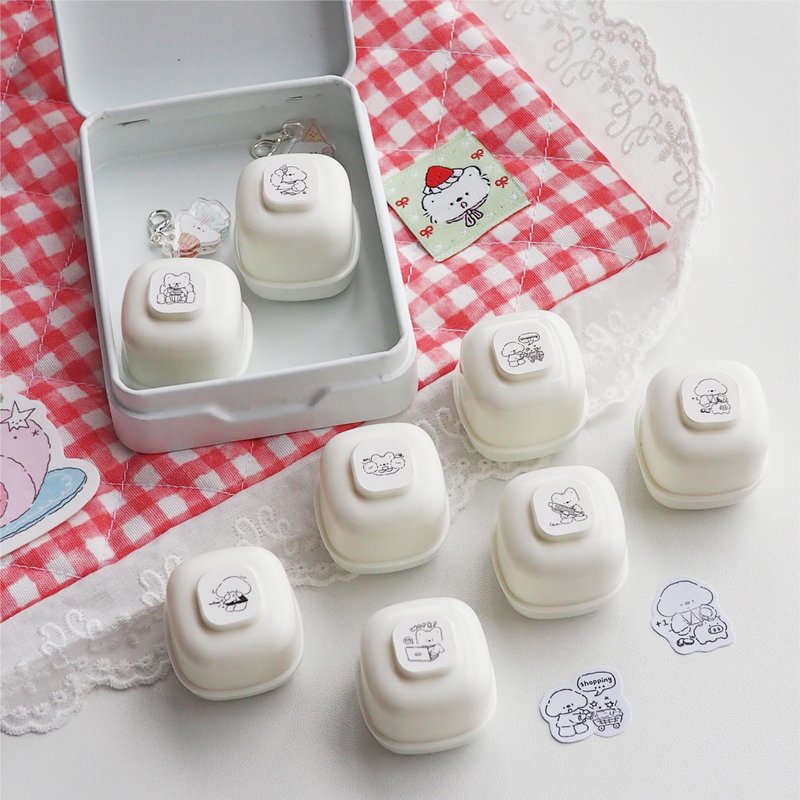 小狗巴士VOL.11 可爱小狗 diy/手帐打卡/日常奶油小印章 - 印章/印台 - 塑料 多色