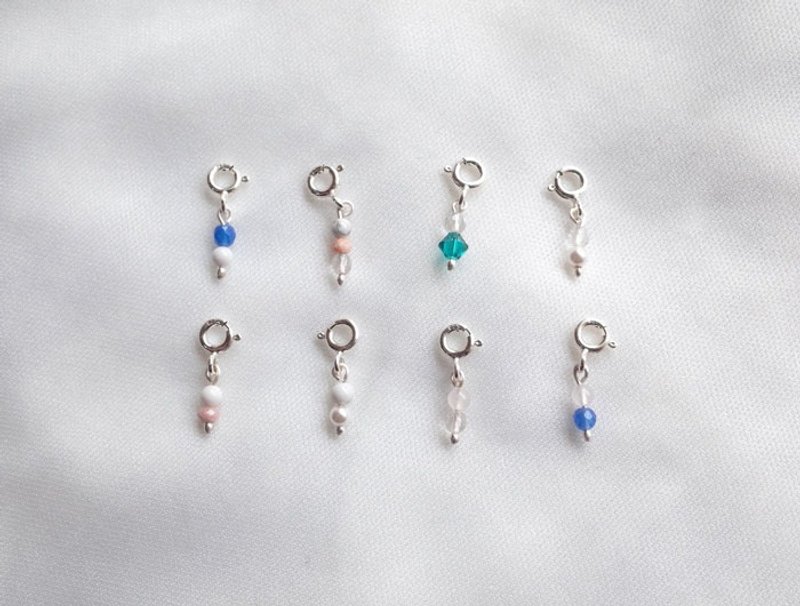 ni.kou纯银天然石珍珠水晶系列坠饰-B - 项链 - 其他金属 