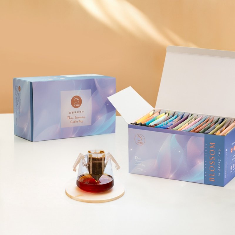 滤泡咖啡礼盒│二十个庄园综合(10gx20包/组附提袋)含艺妓咖啡 - 咖啡 - 其他材质 咖啡色