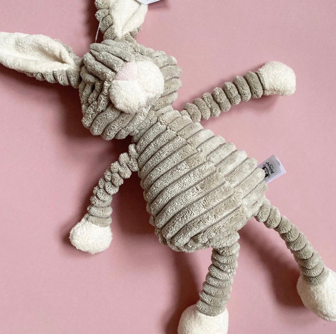 Jellycat Cordy Roy Hare 粗线条野兔 38cm - 玩偶/公仔 - 聚酯纤维 银色