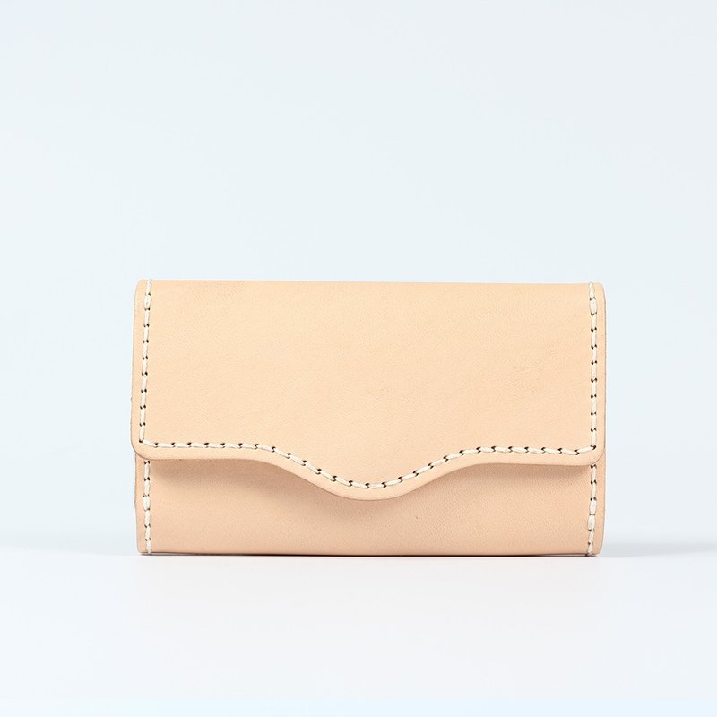 【颖川手创】DIY 经典六钩扣钥匙包  简单缝(裁片有打孔) AS001 - 皮件 - 真皮 咖啡色