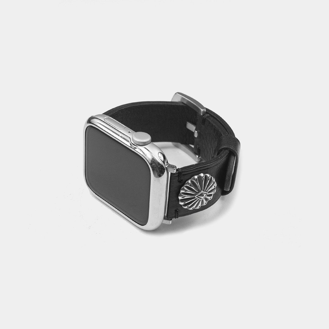 Clam Apple Watch Strap - 表带 - 真皮 黑色