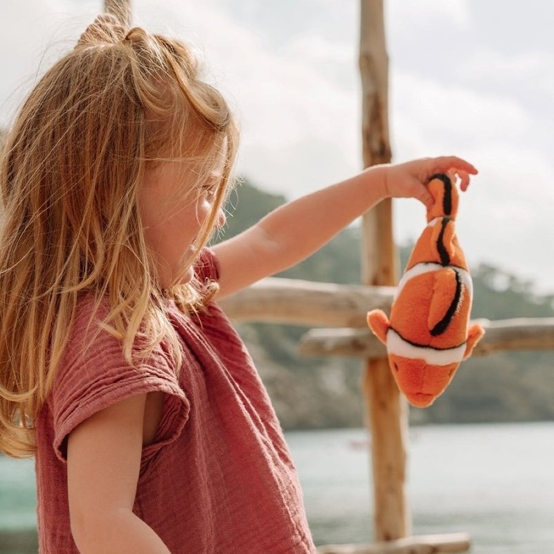 BON TON TOYS x WWF 小丑鱼填充玩偶-18cm - 玩偶/公仔 - 环保材料 橘色