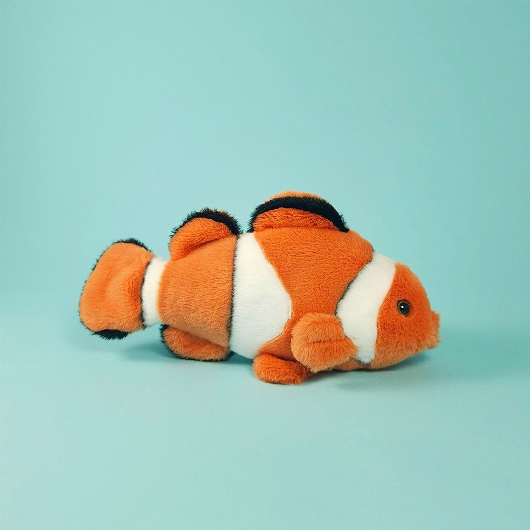 24H 出货 BON TON TOYS x WWF 小丑鱼填充玩偶 -18cm - 玩偶/公仔 - 环保材料 橘色