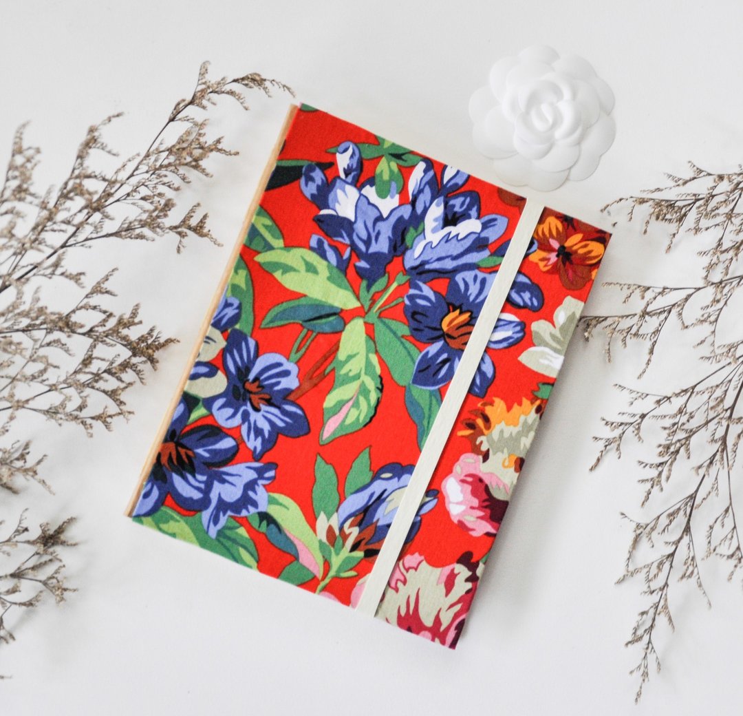 Handmade note book - 笔记本/手帐 - 棉 红色