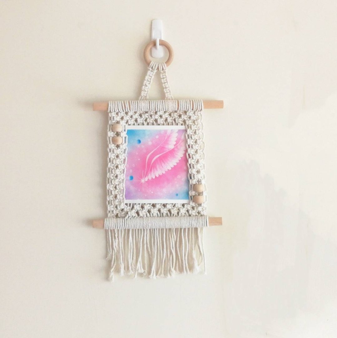 壁面照片或作品编织挂饰【Macrame Photo Wall Hanging】 - 摆饰 - 棉 