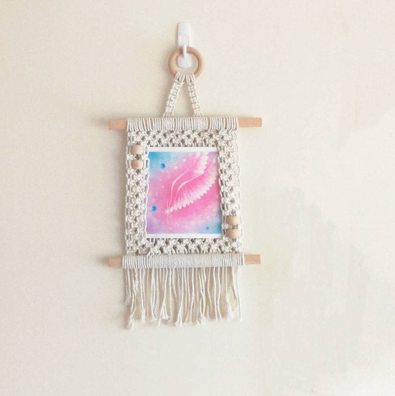 壁面照片或作品编织挂饰【Macrame Photo Wall Hanging】 - 摆饰 - 棉．麻 