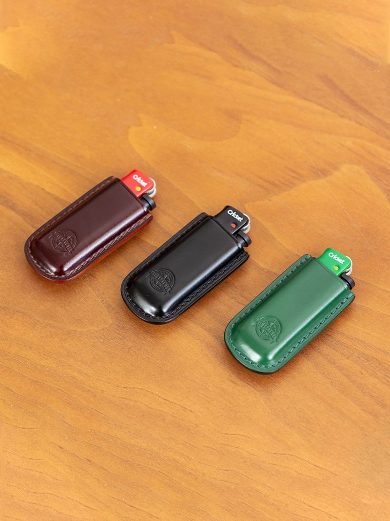 客制化礼物马臀皮草蜢短款Cricket打火机皮套(不包含打火机 - 收纳用品 - 真皮 咖啡色
