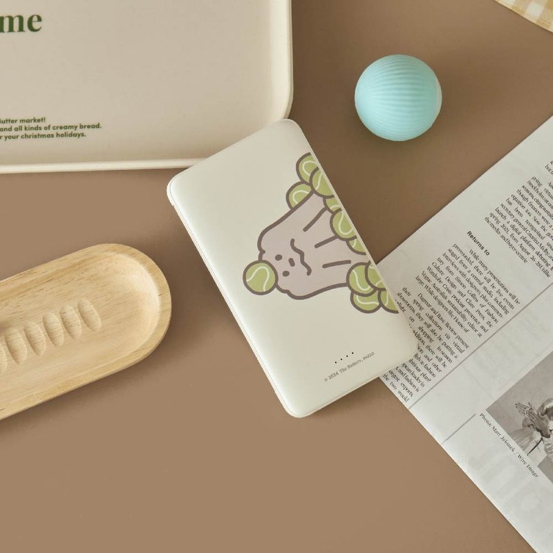 The Butters网球可露露双线快充10000mAh行动电源 - 充电宝/传输线 - 塑料 多色