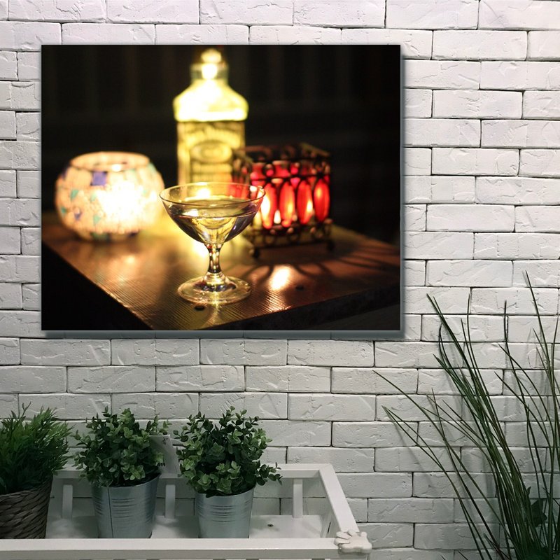 无框复制画 | 烛光酒杯A0037 | K艺术家 - 海报/装饰画/版画 - 其他材质 多色