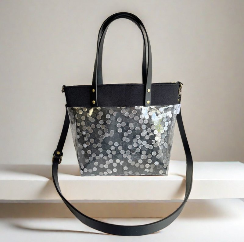 日本圆点防水 手提/斜背包 - 侧背包/斜挎包 - 防水材质 黑色