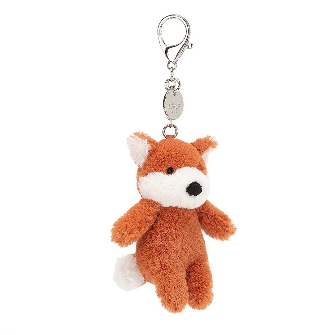 Jellycat 钥匙圈/吊饰 Bashful Fox 狐狸宝宝 约8厘米 - 吊饰 - 聚酯纤维 咖啡色