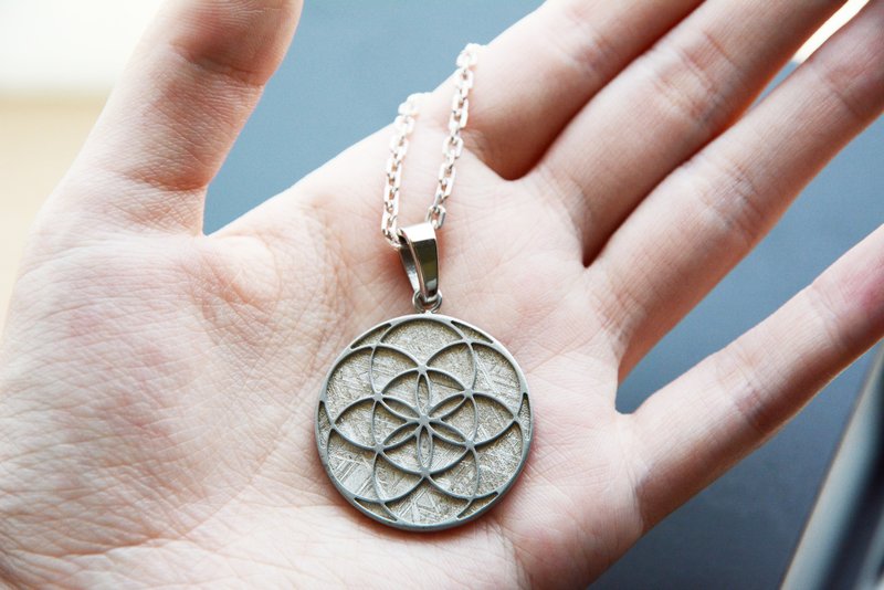 无限｜生命之花天铁项链坠（单坠） - 项链 - 其他金属 