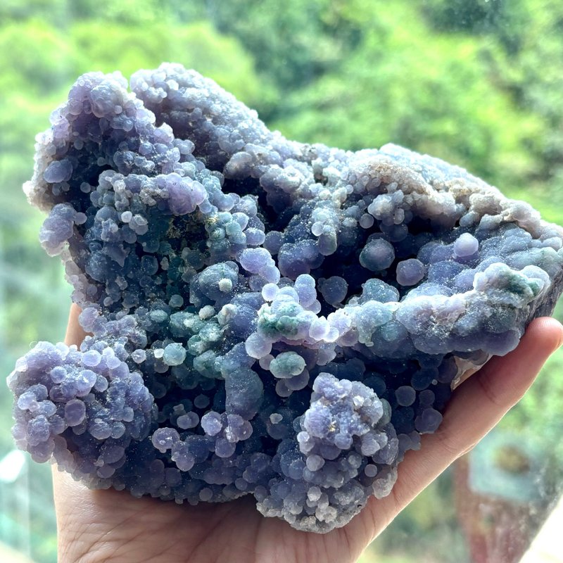 *奇石系列* 天然 葡萄玛瑙 原矿石 Natural crystal - 摆饰 - 水晶 紫色
