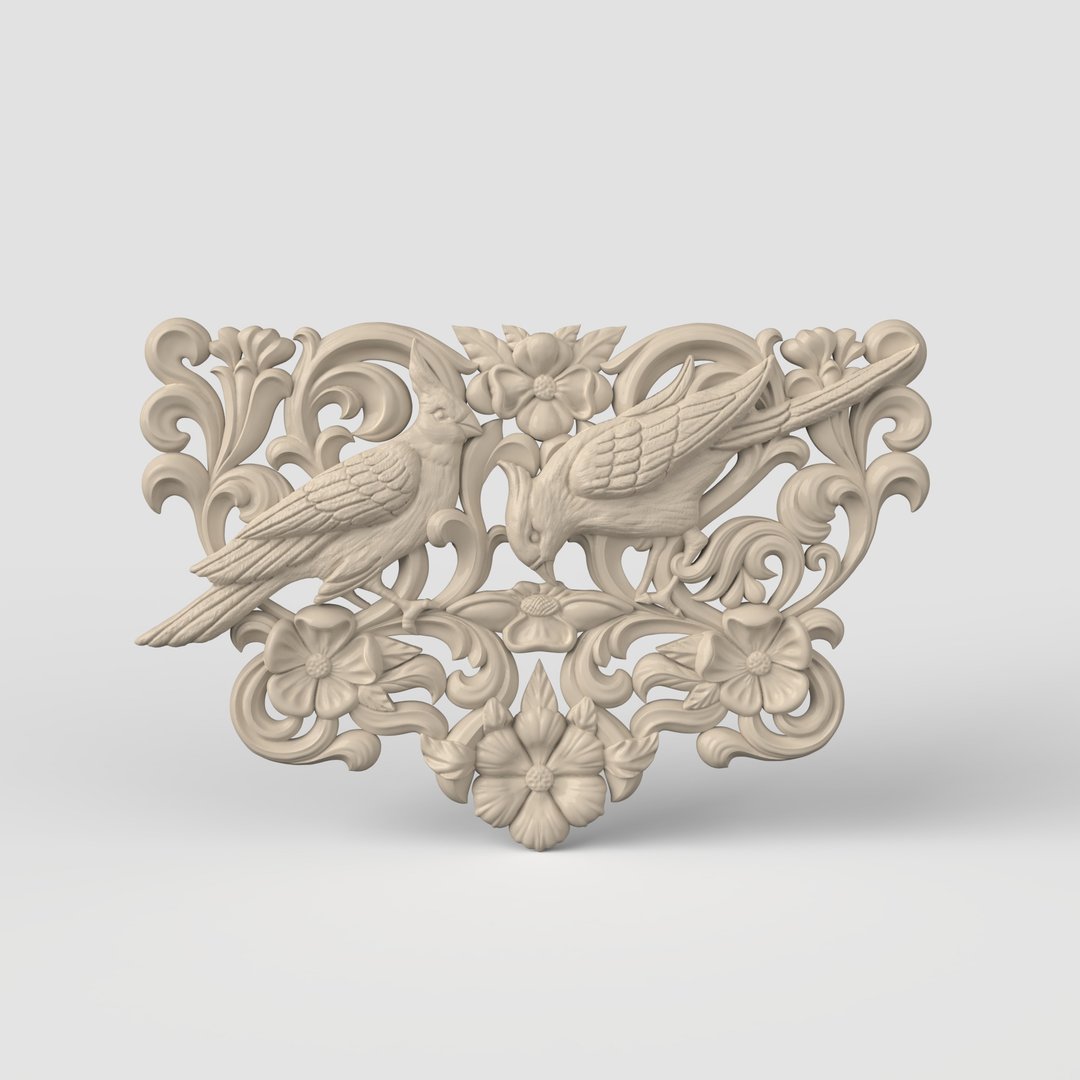 三维模型STL CNC路由器文件3dprintable鸟类面板 - 其他数码设计 - 其他材质 