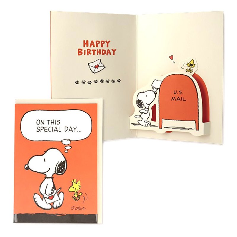 立体卡-Snoopy投信箱【Hallmark-JP日本卡片 生日祝福】 - 卡片/明信片 - 纸 多色