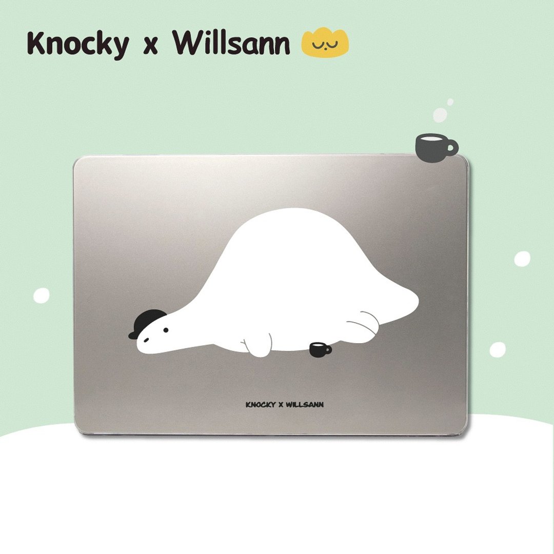 Willsann 联名款 |【 Lazy Dinoo 】MacBook 透亮保护壳 - 平板/电脑保护壳 - 塑料 透明