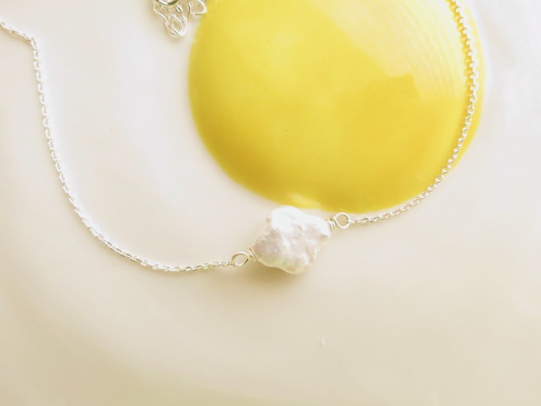 云朵项链 Collier de nuage - 项链 - 珍珠 白色