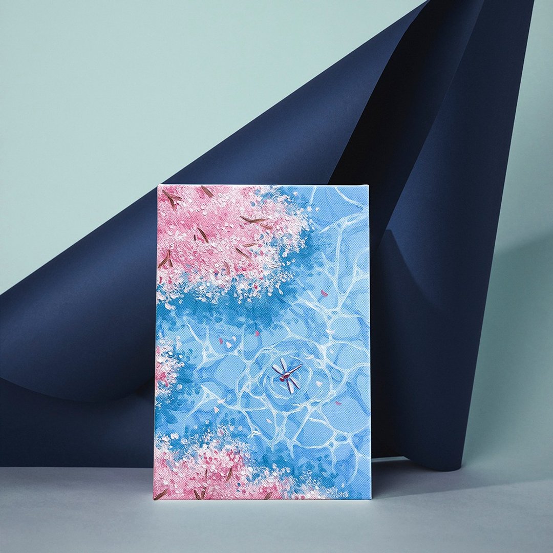 【体验】台中油画体验课程/樱花之蜓/台中画室 - 插画/绘画/写字 - 棉 