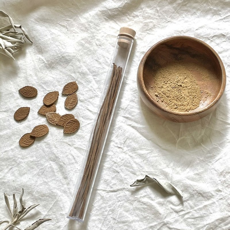 手工自制 药师香线香卧香 香片香饼 - 香薰/精油/线香 - 其他材质 多色