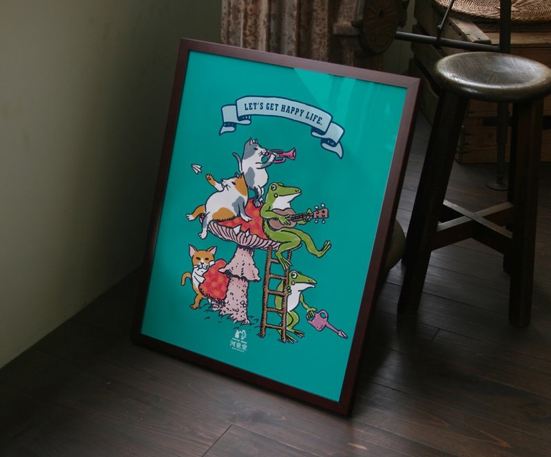 ポスター　みんななかよし - 海报/装饰画/版画 - 纸 绿色