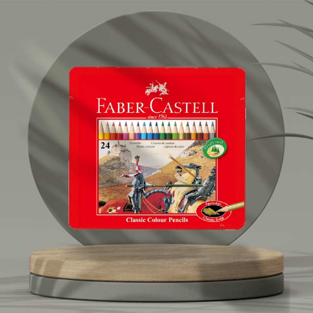Faber-Castell 油性色铅笔24色/铁盒(原厂正货) - 其他 - 其他材质 多色