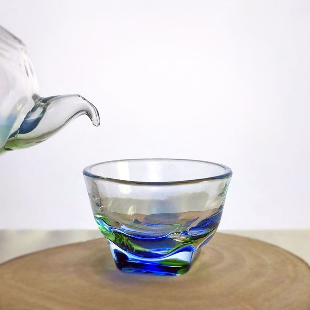 台湾手工原创 四方杯/玻璃杯/清酒杯/茶杯 - 茶具/茶杯 - 玻璃 