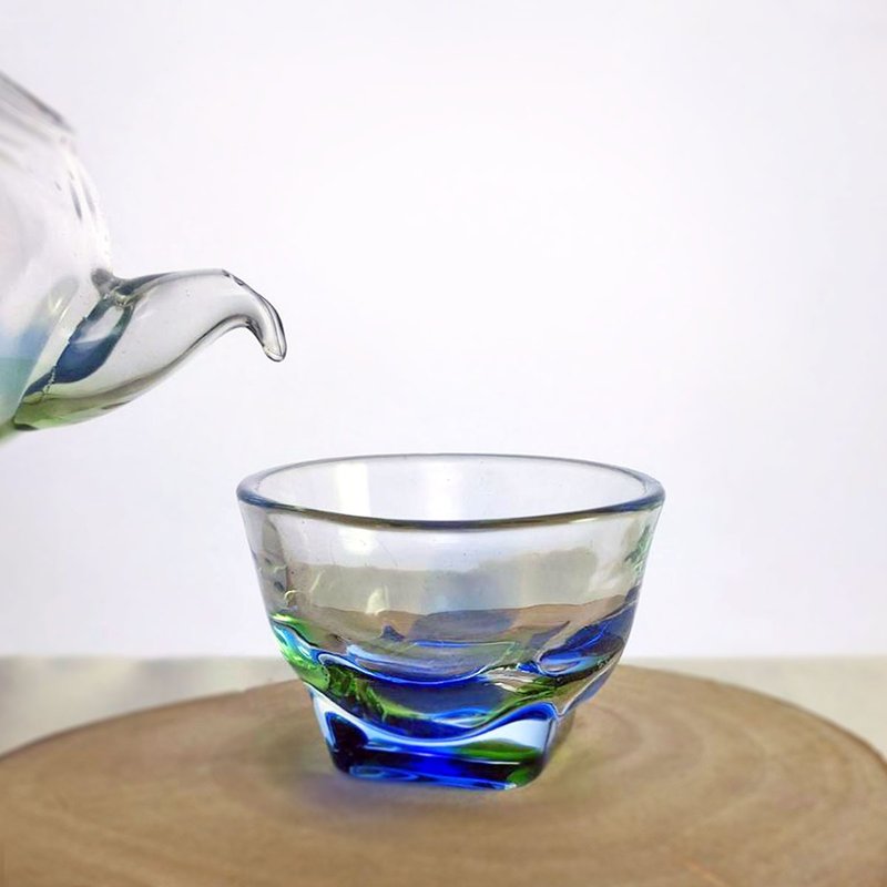台湾手工原创 四方杯/玻璃杯/清酒杯/茶杯 - 茶具/茶杯 - 玻璃 