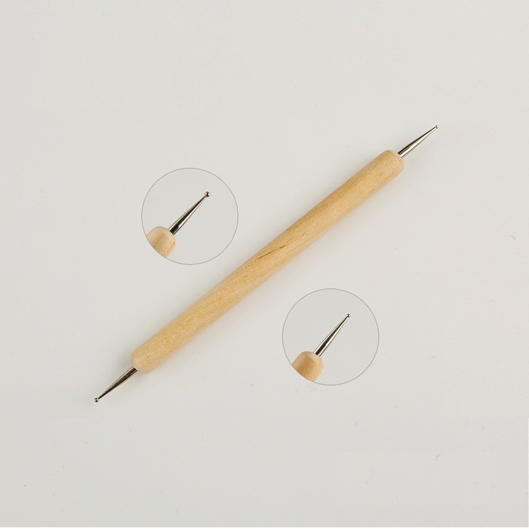 原木双头 点珠笔 美甲必备 圆点亮片  美甲工具 在家DIY - 彩妆刷具/镜子/梳子 - 其他材质 