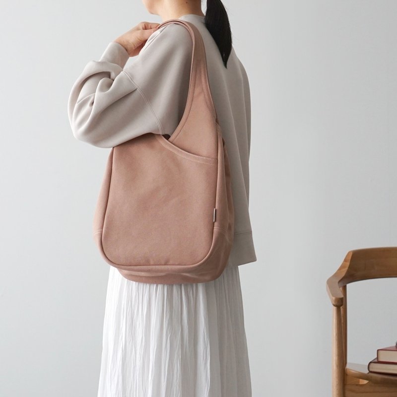 Drop (M) / 粉肤色 【订制商品】 Trocco 帆布包 - 手提包/手提袋 - 棉 粉红色