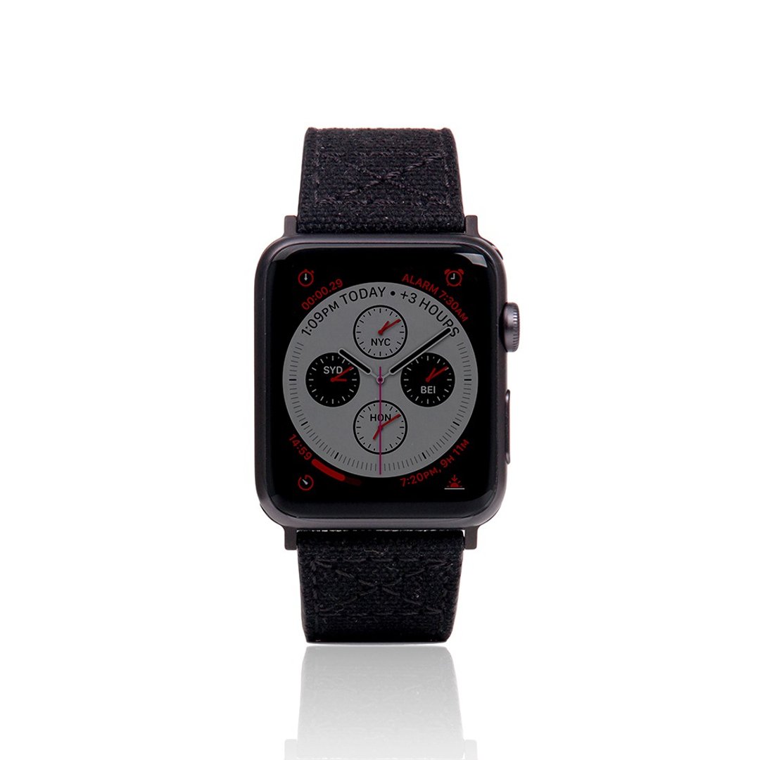 SLG Design Apple Watch 42mm/44mm D+ WCL 帆布混搭风 真皮表带 - 其他 - 尼龙 多色