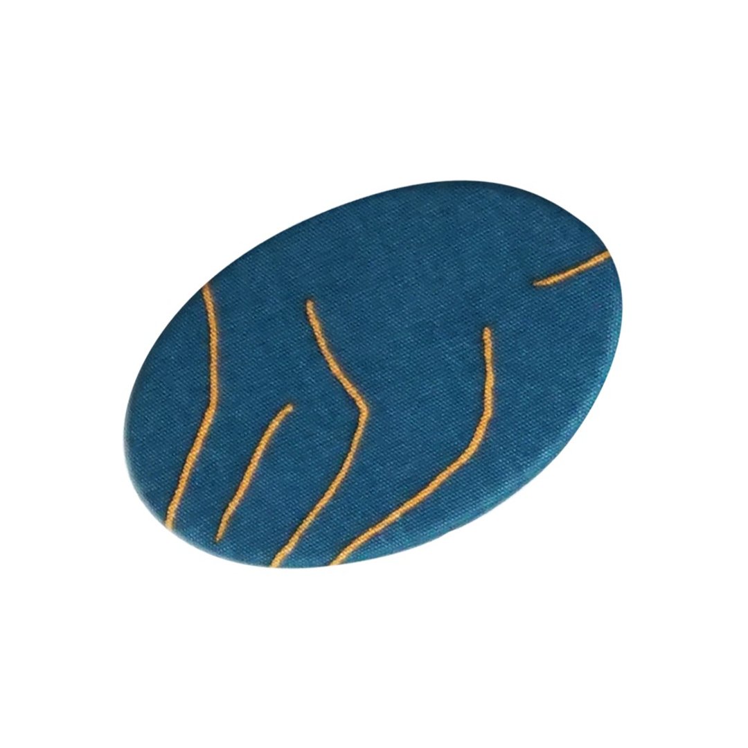 brooch / Lion-Lion - 胸针 - 棉 蓝色