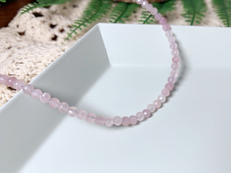 MH纯银天然石雅致系列_粉晶 - 手链/手环 - 水晶 粉红色