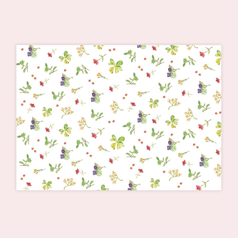 花草包装纸(A3尺寸)10入组 - 包装材料 - 纸 