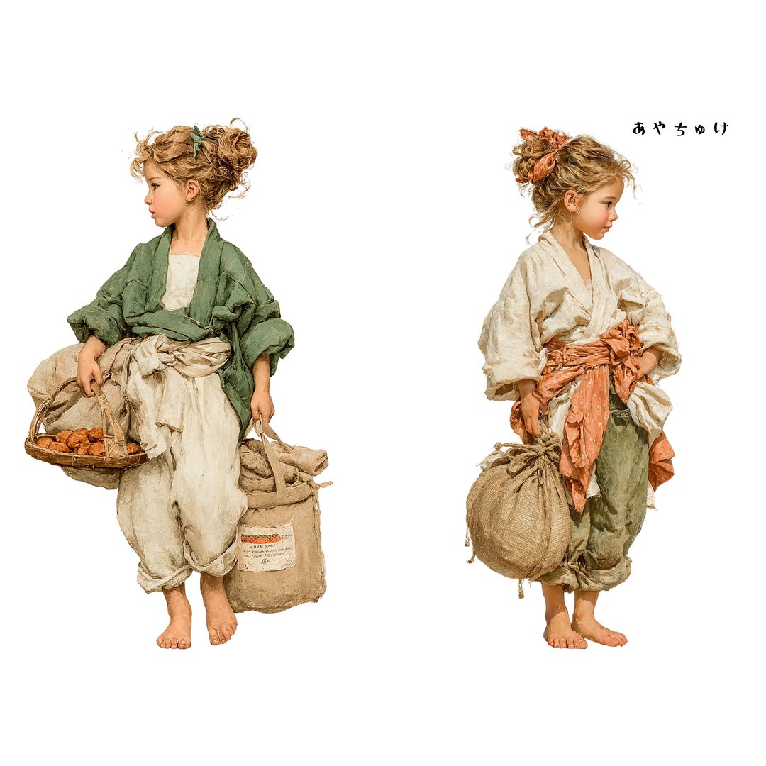 【2 月新品】08-116-0015 人物贴纸 作务衣复古风 - 贴纸 - 纸 