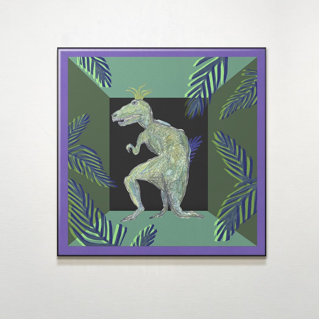 爱恐龙 / 宇宙豆花.插画.挂画.公平交易.家居布置.空间装潢 - 海报/装饰画/版画 - 防水材质 