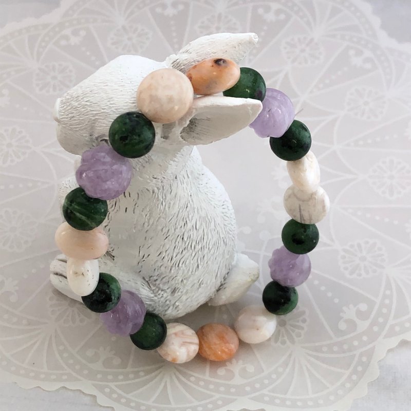 Delicious natural stone bracelet 2 - 手链/手环 - 石头 多色