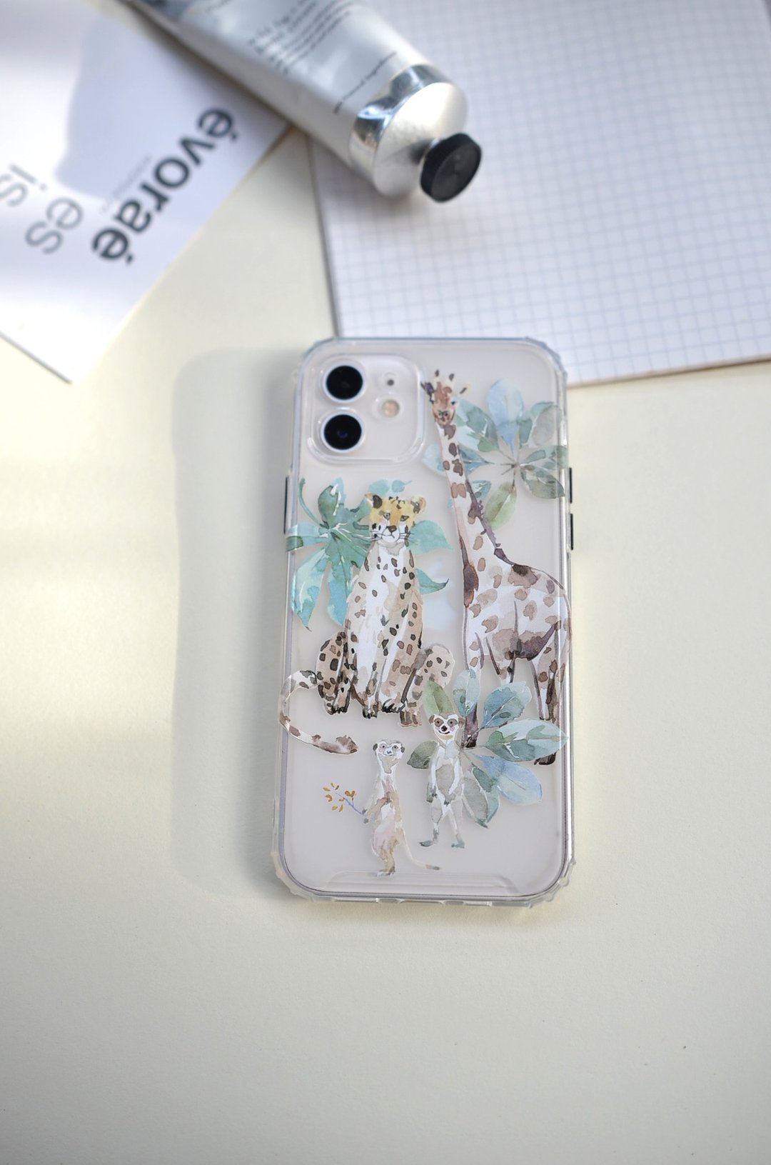 非洲动物手机壳/iPhone - 手机壳/手机套 - 塑料 