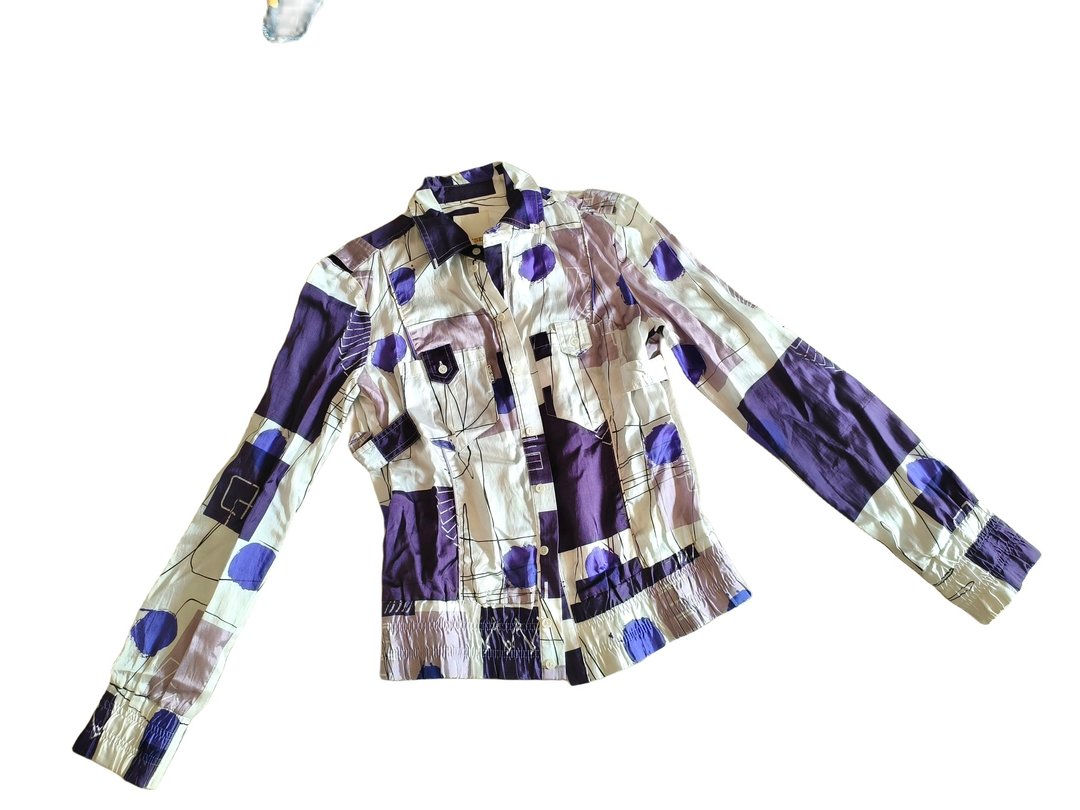 Diesel 中古 印花小外套 - 女装上衣 - 防水材质 紫色