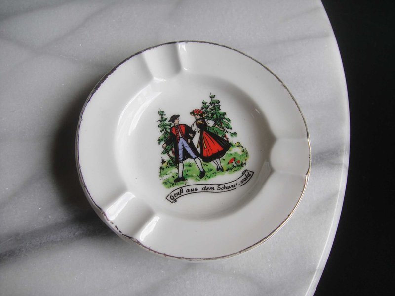 【老时光 OLD-TIME】早期二手欧美风格陶瓷菸灰缸 - 收纳用品 - 其他材质 