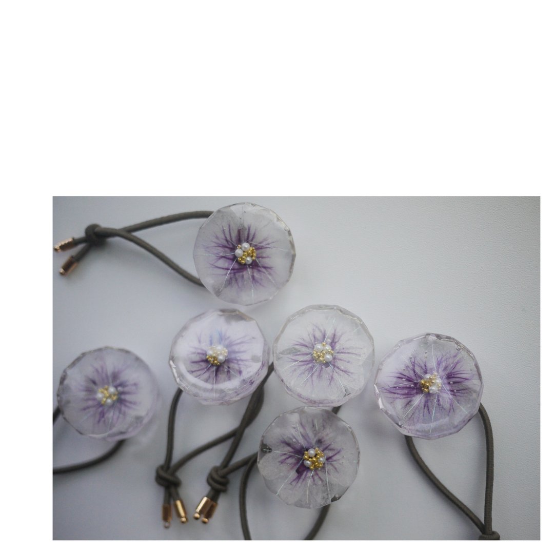 花朵发绳 | 真花树脂发饰 | 发圈 | hair tie/elastic - 发饰 - 其他材质 多色