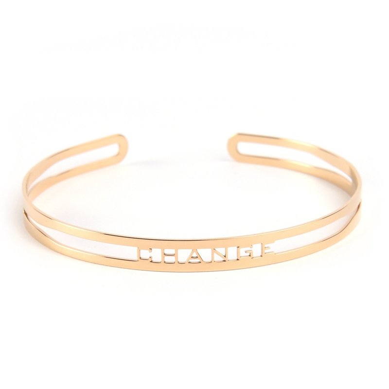 展示品出清499元/只(原价1080)-薄钢手环 CHANGE 银/金/玫瑰金 - 手链/手环 - 其他金属 银色