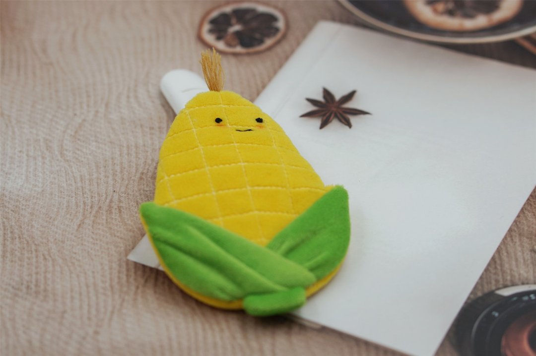 Bucute玉米米护身符.御守套.平安符袋/宝宝专用/手工制作/ - 满月礼盒 - 聚酯纤维 黄色